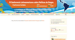 Desktop Screenshot of conferenciadrogas.com